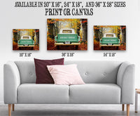 Personalized - "Side By Side" Pickup Truck - Canvas