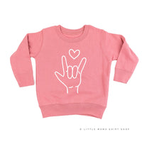 Sign Language - I Love You - Child Sweater