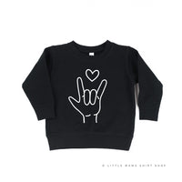 Sign Language - I Love You - Child Sweater