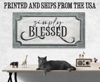 Simply Blessed - Canvas