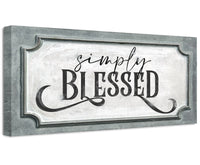 Simply Blessed - Canvas
