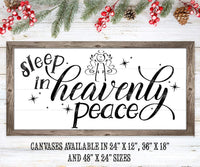 Sleep in Heavenly Peace - Canvas