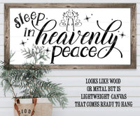 Sleep in Heavenly Peace - Canvas