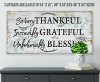 So Very Thankful - Canvas