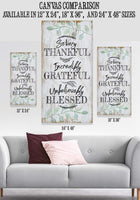 So Very Thankful - Vertical - Canvas