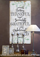 So Very Thankful - Vertical - Canvas