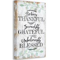 So Very Thankful - Vertical - Canvas