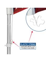 USA 50 Stars Super Flag & Pole Kit