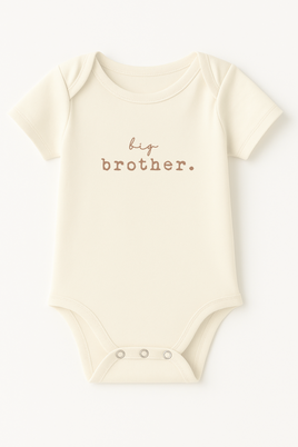 Big Brother Clay Organic Cotton Short Sleeve Baby Bodysuit
