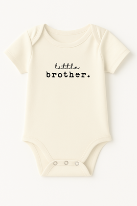 Little Brother Organic Cotton Short Sleeve Baby Bodysuit