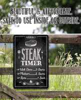 Steak Timer - Metal Sign