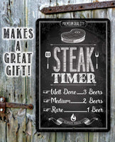 Steak Timer - Metal Sign