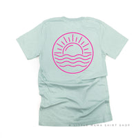 Beach Bum (front) / Ocean Sunset (back) - Unisex Tee