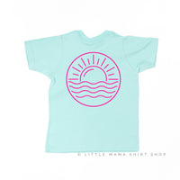 Beach Bum (front) / Ocean Sunset (back) - Child Tee