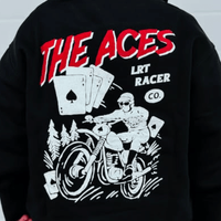 THE ACES HOODIE - RECYCLED BLACK