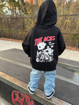 THE ACES HOODIE - RECYCLED BLACK