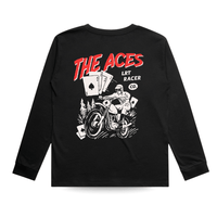 THE ACES LONG SLEEVE - SOLID BLACK