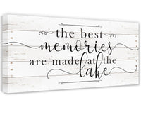 The Best Memories Lake - Canvas