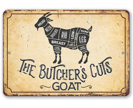 The Butcher's Cut GOAT - Metal Sign