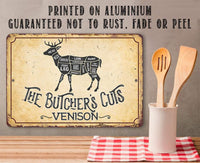The Butcher's Cut VENISON - Metal Sign