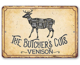 The Butcher's Cut VENISON - Metal Sign