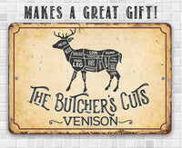 The Butcher's Cut VENISON - Metal Sign