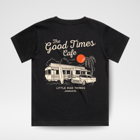 THE GOOD TIMES CAFE TEE - BLACK