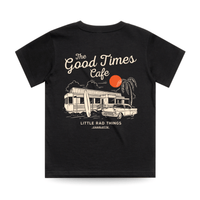 THE GOOD TIMES CAFE TEE - BLACK