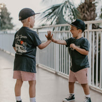 THE GOOD TIMES CAFE TEE - COAL