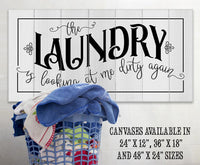 The Laundry Dirty - Canvas