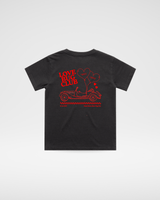 THE LOVE BUG CLUB TEE - FADED BLACK