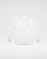 THE LOVE BUG CLUB TEE - WHITE LONG SLEEVE