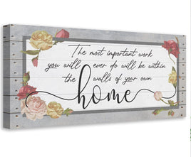 The Most Important Work - Canvas