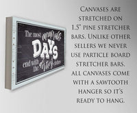 The Most Memorable Days - Canvas