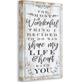 The Most Wonderful Thing - Canvas