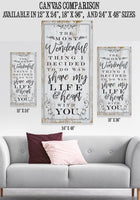 The Most Wonderful Thing - Canvas