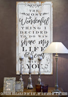 The Most Wonderful Thing - Canvas