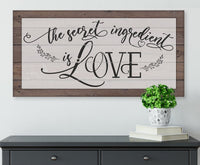 The Secret Ingredient - Canvas