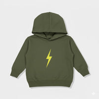 THE SPARK NEON YELLOW HOODIE - ARMY GREEN
