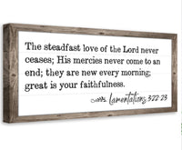 The Steadfast Love - Canvas