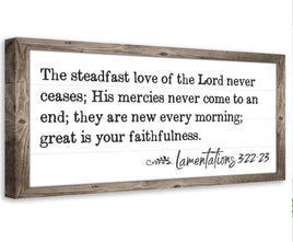 The Steadfast Love - Canvas