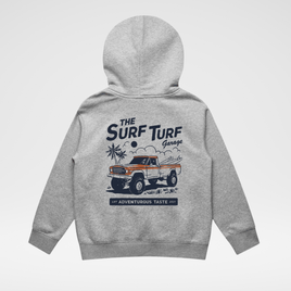 THE SURF TURF HOODIE - RECYCLED HEATHER GRAY