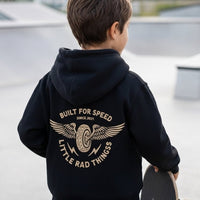 THE WINGED MECHANIC HOODIE - RECYCLED BLACK