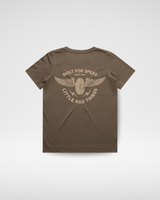 THE WINGED MECHANIC TEE - BROWN