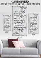 There Are Only Two Ways - Canvas