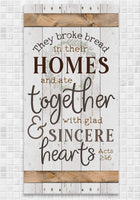 They Broke Bread - Canvas