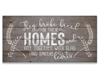 They Broke Bread - Canvas