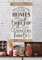 They Broke Bread - Canvas