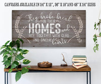 They Broke Bread - Canvas