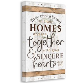 They Broke Bread - Canvas